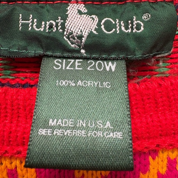 Vintage Hunt Club Knit Sweater Size 20W - Picture 9 of 9